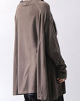 【PLÜ】 COTTON STRETCH TOP PL17T_CHOCOLATE