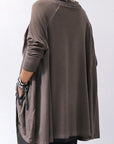 【PLÜ】 COTTON STRETCH TOP PL17T_CHOCOLATE