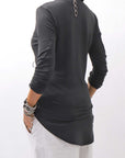 【NOSTRASANTISSIMA】 STRETCH COTTON FRONT BUTTON TOPS A124_BLACK