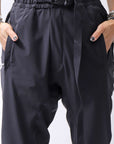 【thom/krom】 UNISEX SUPER STRETCH NYLON RIB PANTS MP29_BLACK