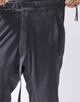 【thom/krom】 UNISEX SUPER STRETCH NYLON RIB PANTS MP29_BLACK