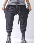 【thom/krom】 UNISEX SUPER STRETCH NYLON RIB PANTS MP29_BLACK