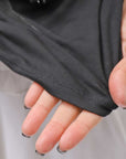 【NOSTRASANTISSIMA】 STRETCH COTTON FRONT BUTTON TOPS A124_BLACK