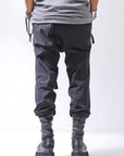【thom/krom】 UNISEX SUPER STRETCH NYLON RIB PANTS MP29_BLACK
