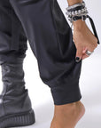 【thom/krom】 UNISEX SUPER STRETCH NYLON RIB PANTS MP29_BLACK