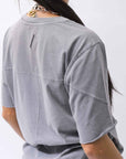 【thom/krom】 UNISEX COTTON REGULAR FIT TEE MTS872_USED GREY