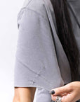 【thom/krom】 UNISEX COTTON REGULAR FIT TEE MTS872_USED GREY