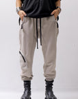 【thom/krom】 UNISEX POCKETED COTTON SWEAT RIB PANTS MST464_MOON BEAM