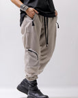 【thom/krom】 UNISEX POCKETED COTTON SWEAT RIB PANTS MST464_MOON BEAM