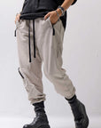 【thom/krom】 UNISEX POCKETED COTTON SWEAT RIB PANTS MST464_MOON BEAM