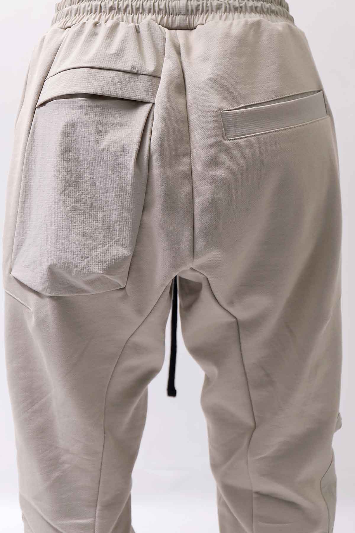 【thom/krom】 UNISEX POCKETED COTTON SWEAT RIB PANTS MST464_MOON BEAM