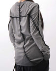 【thom/krom】 UNISEX STRETCH COTTON REGULAR FIT LONG SLEEVE TOPS MTS960_COLD DYE GREY