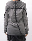 【thom/krom】 UNISEX STRETCH COTTON REGULAR FIT LONG SLEEVE TOPS MTS960_COLD DYE GREY