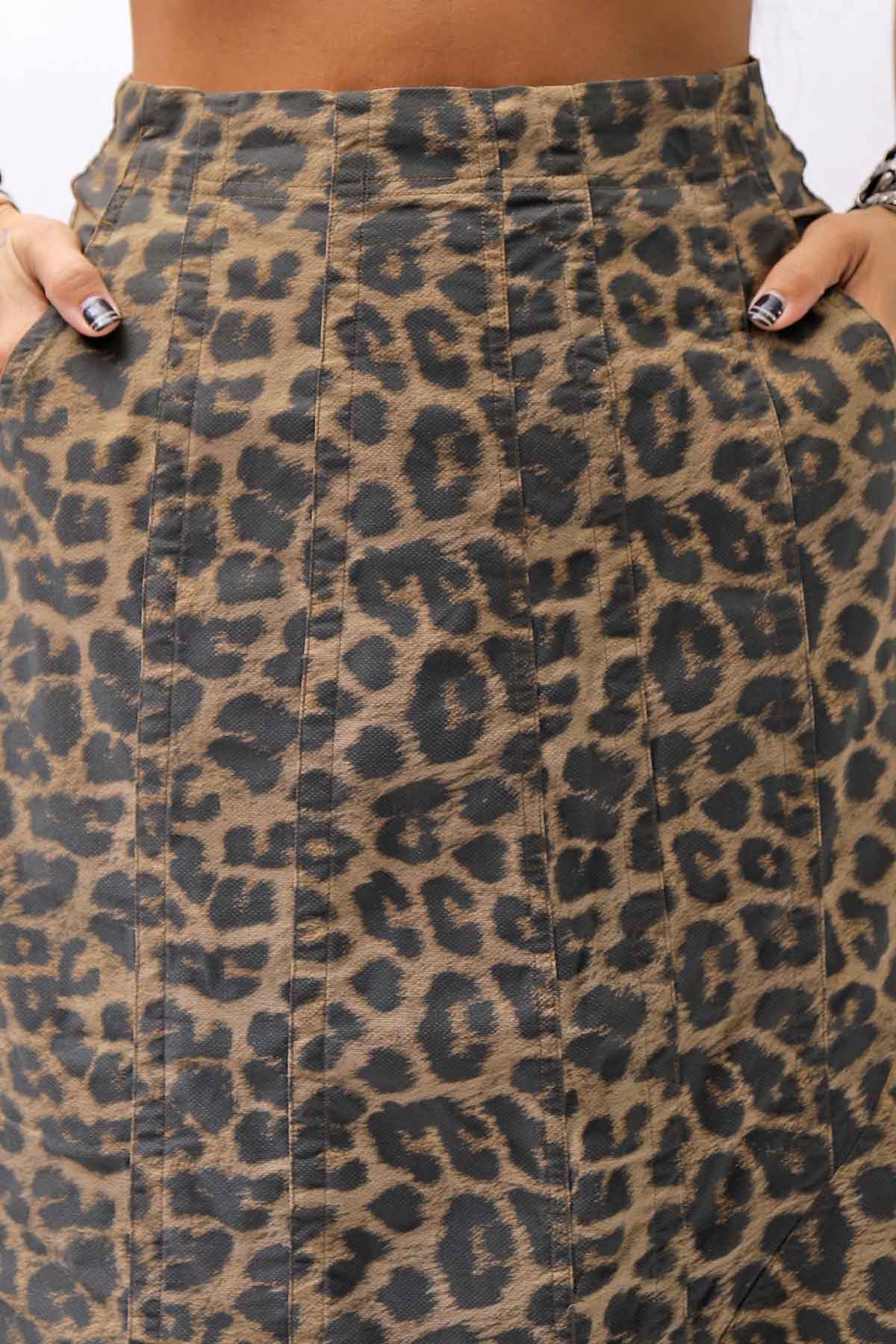 【RUNDHOLZ】 LEOPARDO STRETCH MERMAID SKIRT_LEOPARD CLOUD
