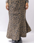 【RUNDHOLZ】 LEOPARDO STRETCH MERMAID SKIRT_LEOPARD CLOUD