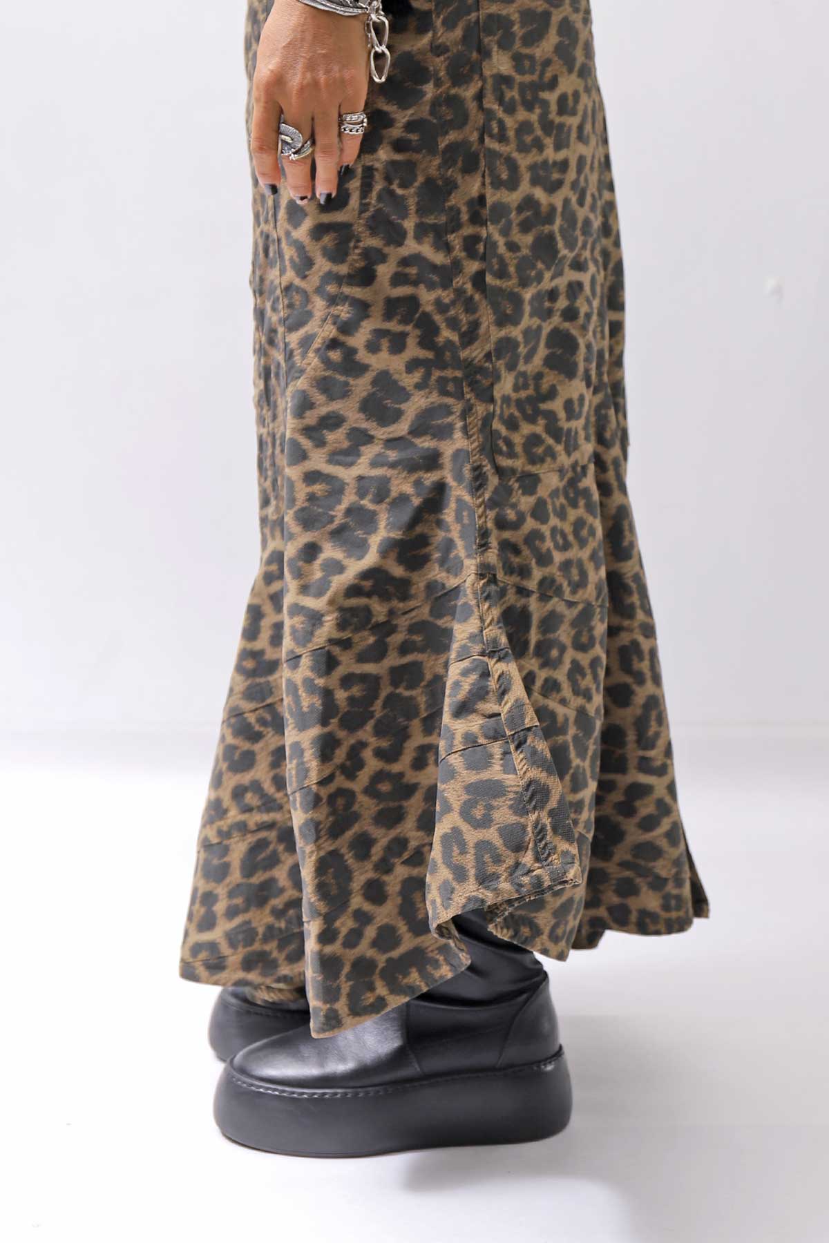 【RUNDHOLZ】 LEOPARDO STRETCH MERMAID SKIRT_LEOPARD CLOUD