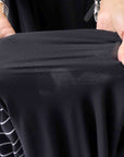 【PLÜ】 MULTIWAY STRETCH COTTON STOLE PL21_STRIPE/BLACK