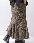 【RUNDHOLZ】 LEOPARDO STRETCH MERMAID SKIRT_LEOPARD CLOUD