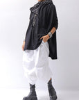 【PLÜ】 MULTIWAY STRETCH COTTON STOLE PL21_STRIPE/BLACK