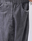 【studio b3】 UNISEX COTTON DENIM BOX SALLOUEL PANTS MPB1830_MARENGO(GREY WASH)