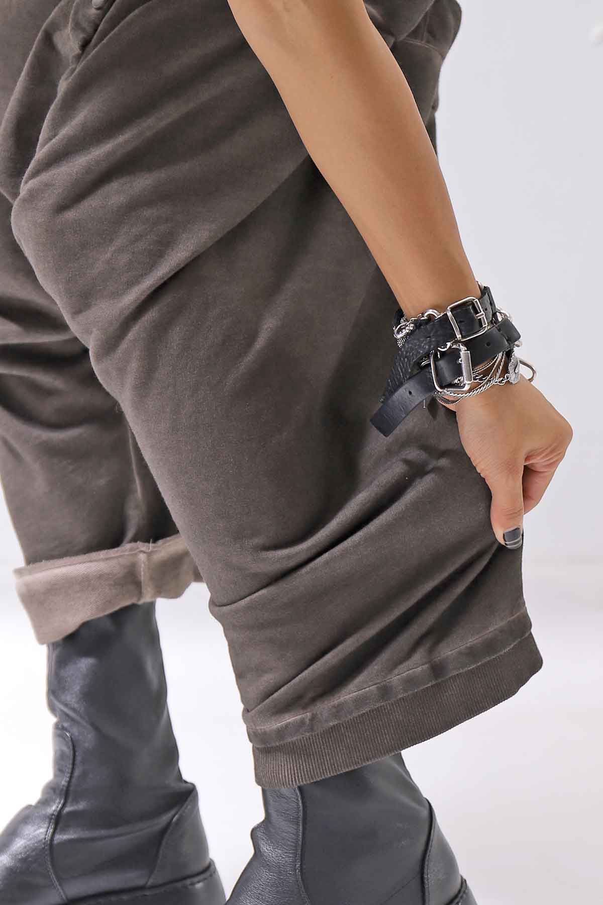 【studio b3】 UNISEX COTTON &amp; SWEAT BOX SARROUEL PANTS RBB1974_TRUFFLE OLD DYE