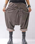 【studio b3】 UNISEX COTTON & SWEAT BOX SARROUEL PANTS RBB1974_TRUFFLE OLD DYE