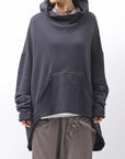 【studio b3】 UNISEX OVERSIZED COTTON SWEAT HOODIE SHB2161_BLACK