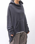 【studio b3】 UNISEX OVERSIZED COTTON SWEAT HOODIE SHB2161_BLACK