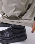 【RUNDHOLZ】 UNISEX SIDE TUCK ICONIC COTTON PANTS_SAND CLOUD