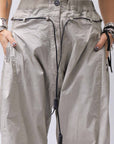 【RUNDHOLZ】 UNISEX SIDE TUCK ICONIC COTTON PANTS_SAND CLOUD