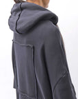 【studio b3】 UNISEX OVERSIZED COTTON SWEAT HOODIE SHB2161_BLACK