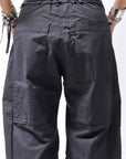 【RUNDHOLZ】 UNISEX SIDE TUCK ICONIC COTTON PANTS_BLACK