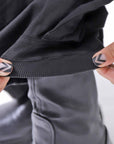 【RUNDHOLZ】 UNISEX SIDE TUCK ICONIC COTTON PANTS_BLACK