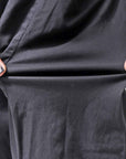 【RUNDHOLZ】 UNISEX SIDE TUCK ICONIC COTTON PANTS_BLACK