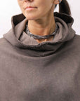 【studio b3】 UNISEX OVERSIZED COTTON SWEAT HOODIE SHB2161_TRUFFLE OLD DYE
