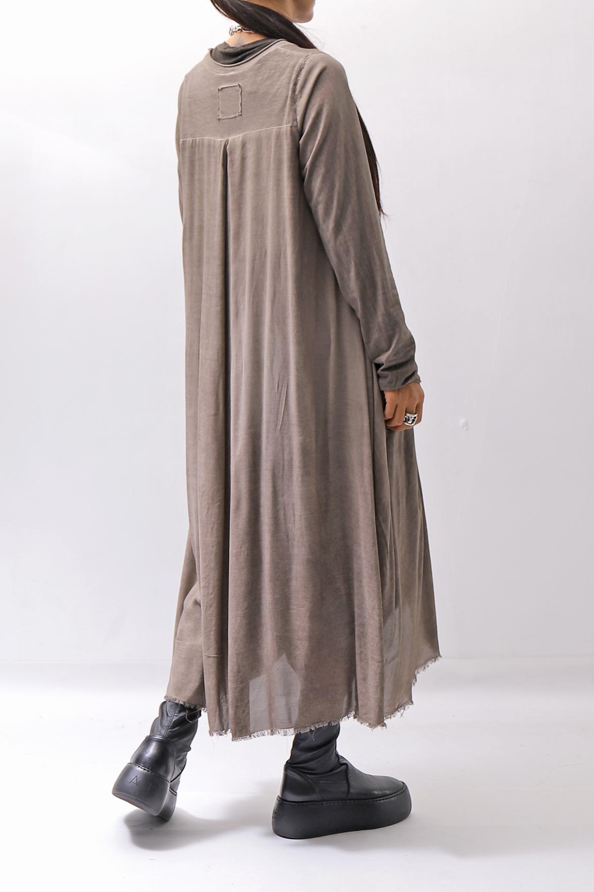 【studio b3】 ASYMMETRY TUNIC TOPS SHB2219_TRUFFLE OLD DYE