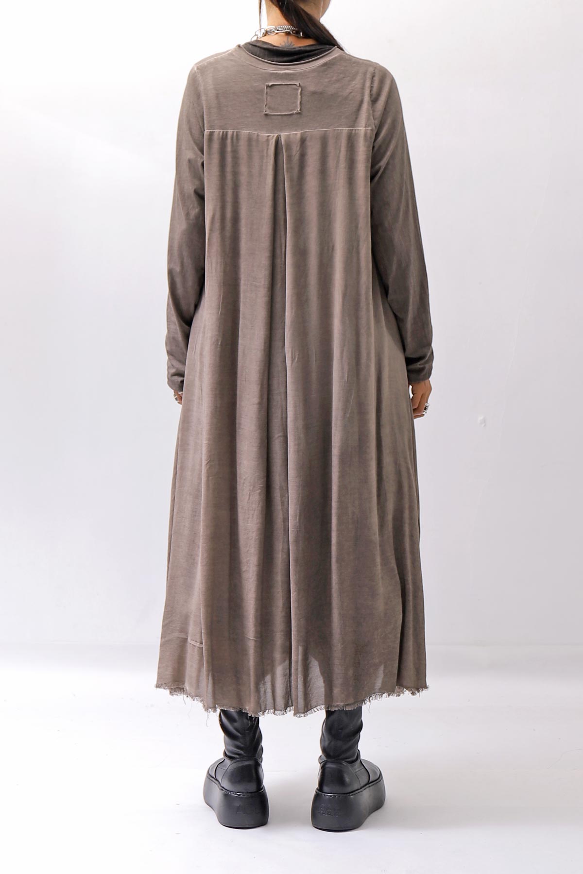 【studio b3】 ASYMMETRY TUNIC TOPS SHB2219_TRUFFLE OLD DYE