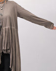 【studio b3】 ASYMMETRY TUNIC TOPS SHB2219_TRUFFLE OLD DYE