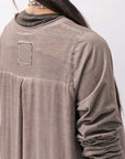 【studio b3】 ASYMMETRY TUNIC TOPS SHB2219_TRUFFLE OLD DYE