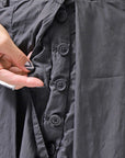 【RUNDHOLZ】 FRONT TUCK WIDE COTTON PANTS_BLACK
