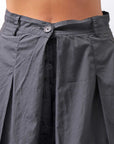 【RUNDHOLZ】 FRONT TUCK WIDE COTTON PANTS_BLACK