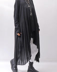 【studio b3】 ASYMMETRY TUNIC TOPS SHB2219_BLACK