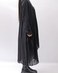 【studio b3】 ASYMMETRY TUNIC TOPS SHB2219_BLACK