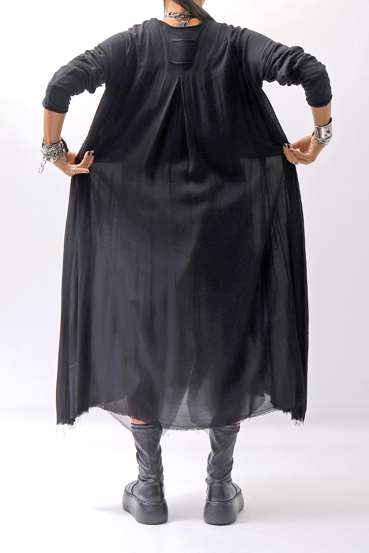 【studio b3】 ASYMMETRY TUNIC TOPS SHB2219_BLACK