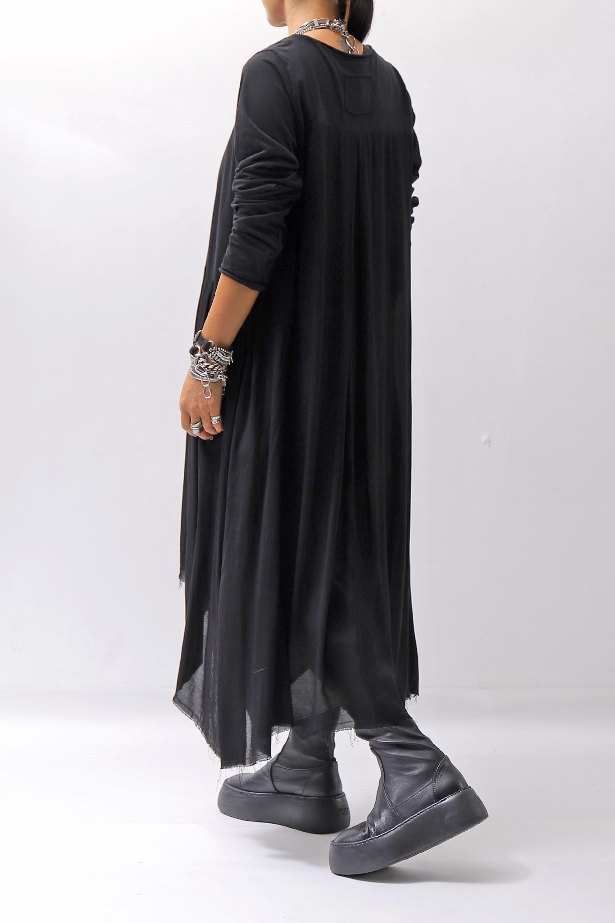 【studio b3】 ASYMMETRY TUNIC TOPS SHB2219_BLACK