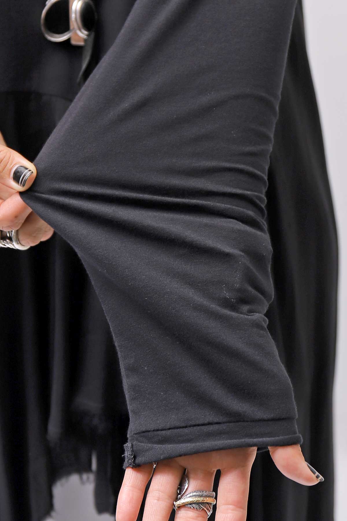 【studio b3】 ASYMMETRY TUNIC TOPS SHB2219_BLACK
