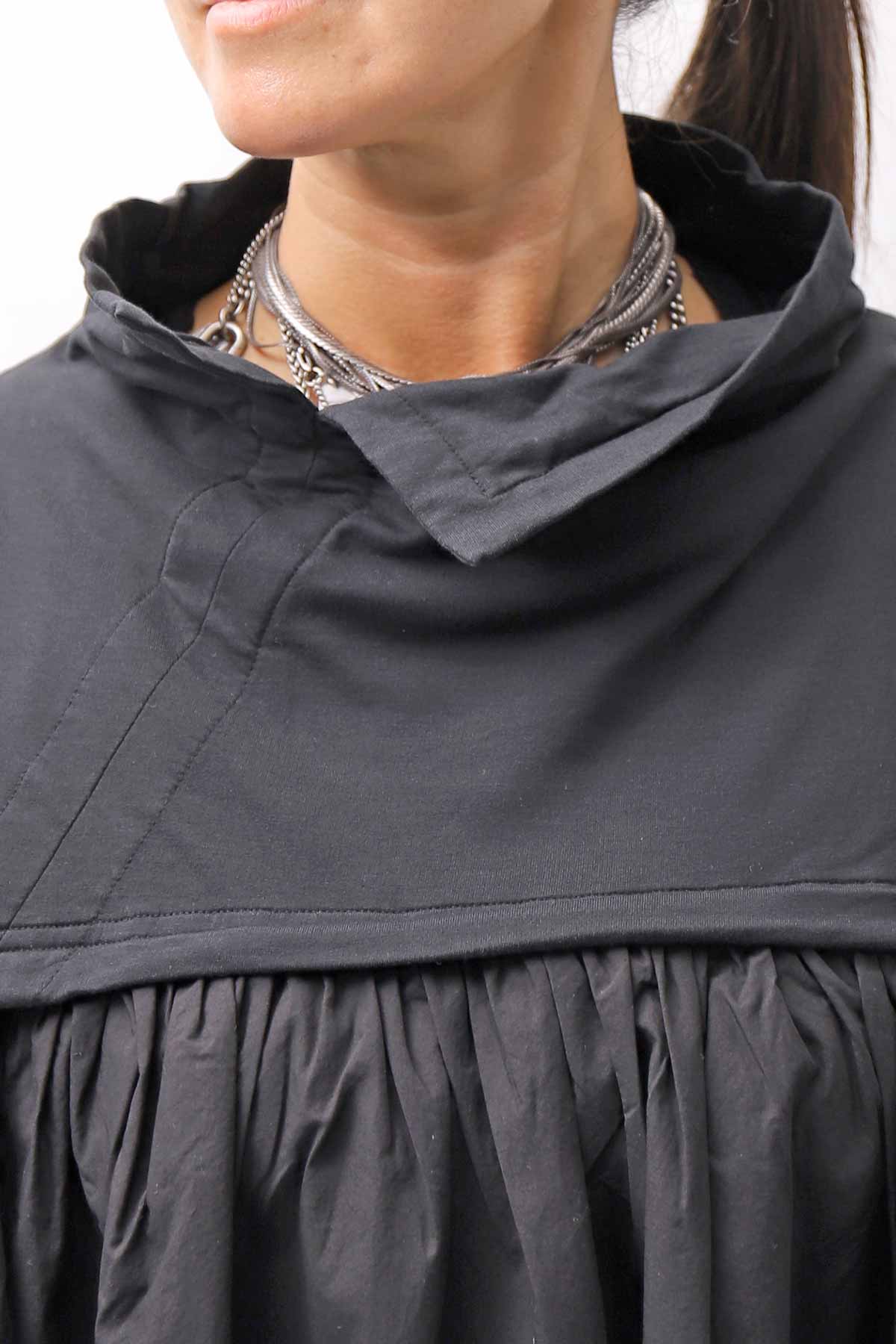 【RUNDHOLZ】 COTTON TUNIC DRESS_BLACK