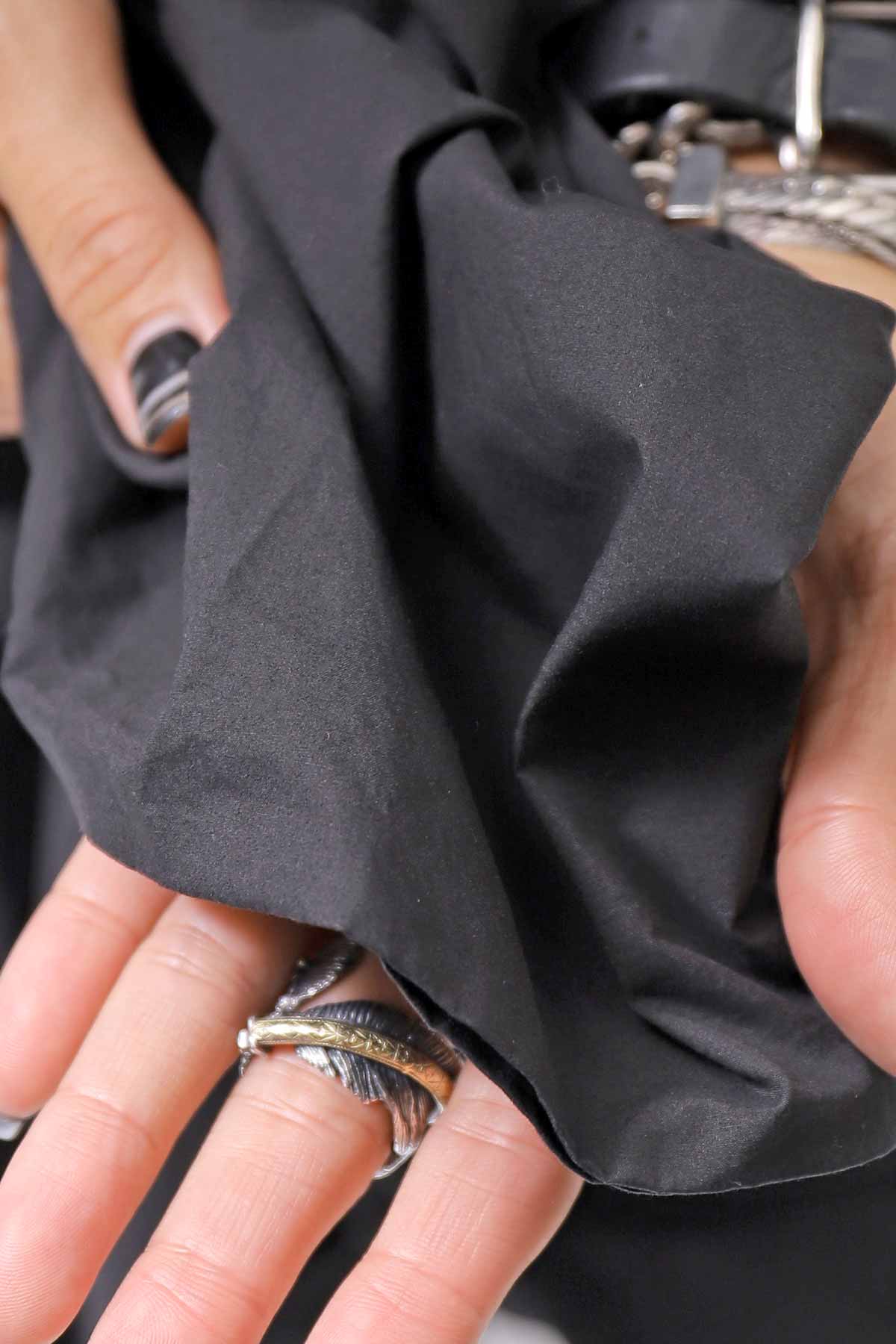 【RUNDHOLZ】 COTTON TUNIC DRESS_BLACK