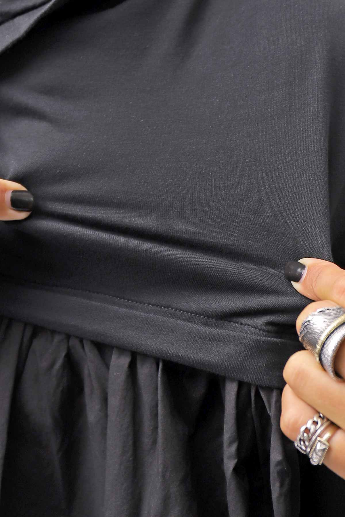 【RUNDHOLZ】 COTTON TUNIC DRESS_BLACK