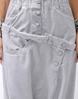 【studio b3】 UNSEX COTTON&SWEAT BOX SARROUEL PANTS RBB1974_PEARL OLD DYE